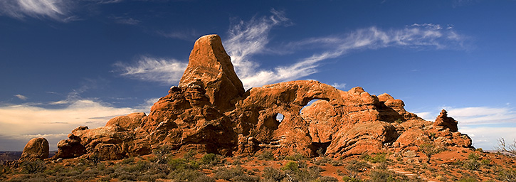 Turret Arch Panorama, Arches National Park, UT